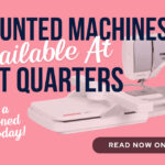 Discounted Sewing Machines (Reconditioned) in Indianapolis Available at Quilt Quarters, Discounted Sewing Machines