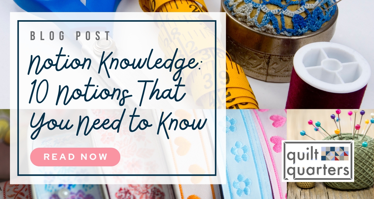 A blog featured image for Crafter's Notion Knowledge. 10 notions that you need to know if you're a crafter.