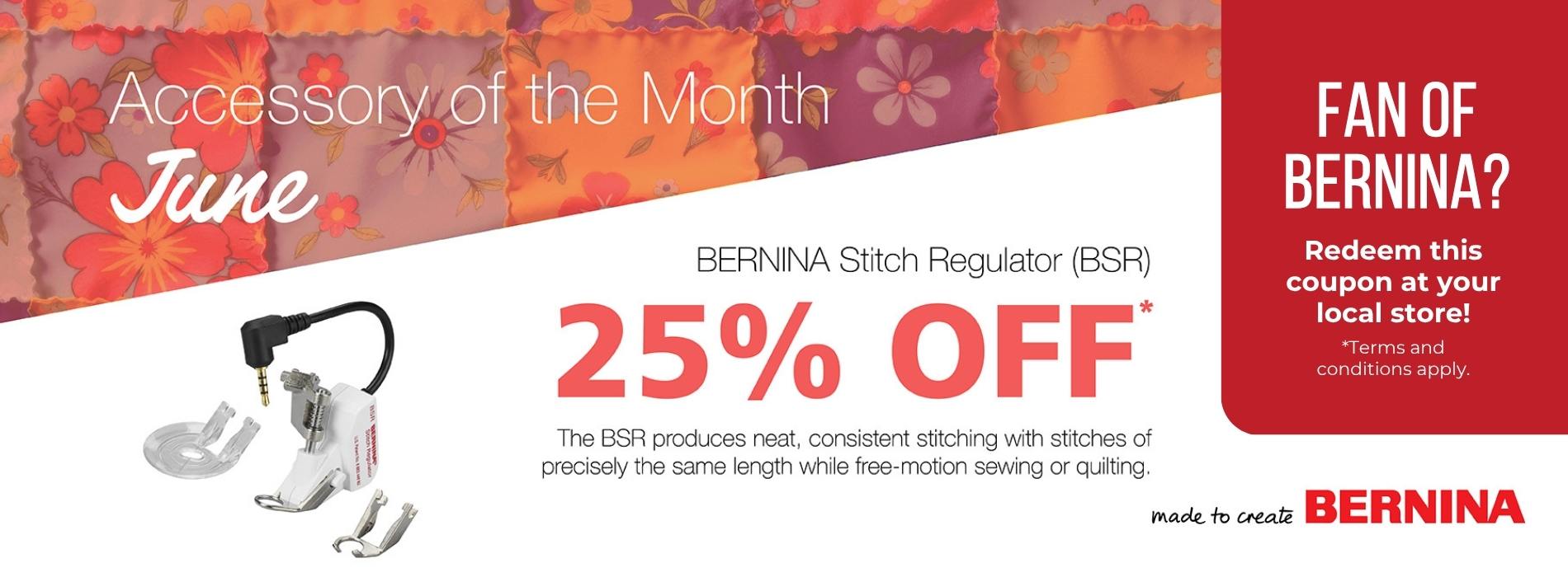 Bernina AOTM – Replace July 1st