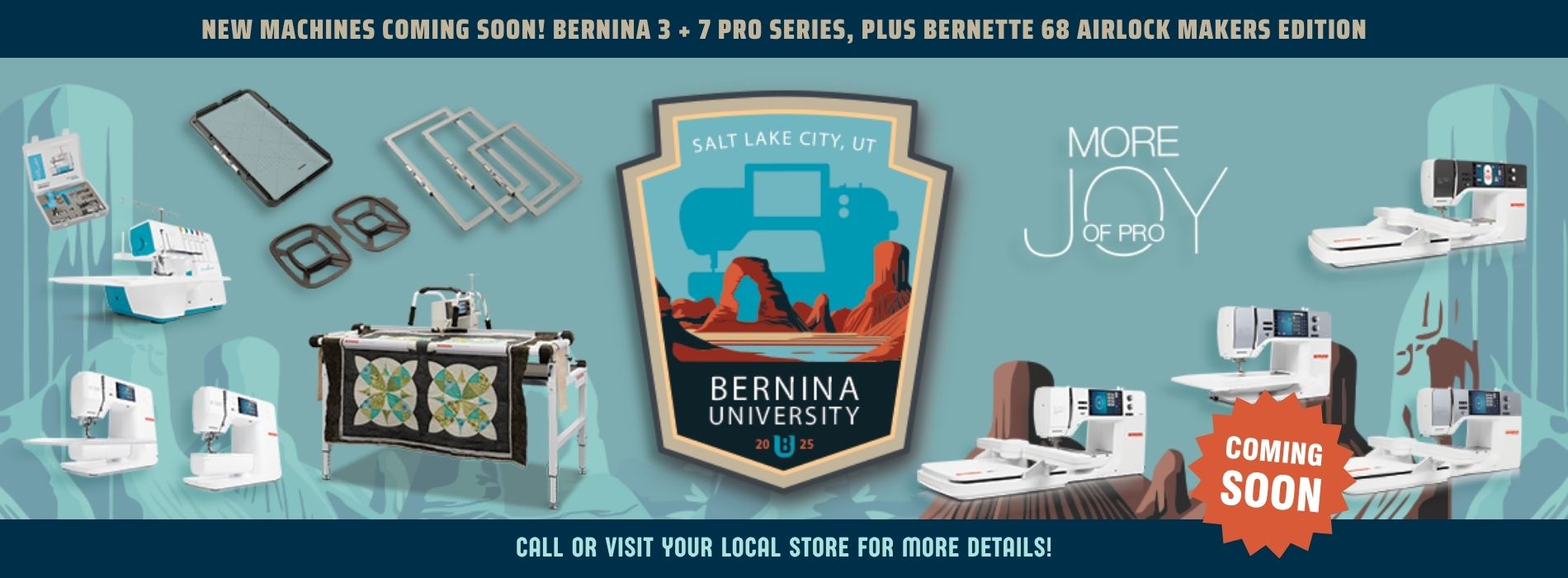 Bernina University – Coming Soon – Take Down August 31st
