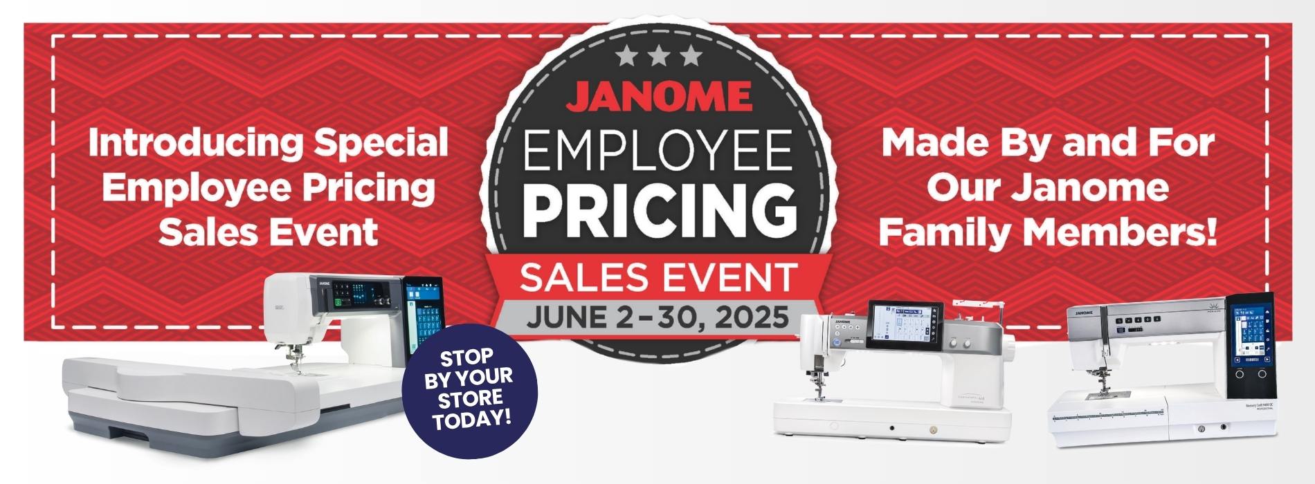 Janome Summer Sale – Take Down July 1st