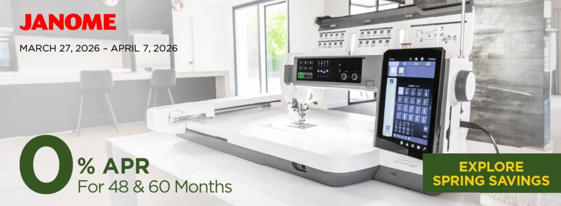 Janome Sale — Take Down April 8th