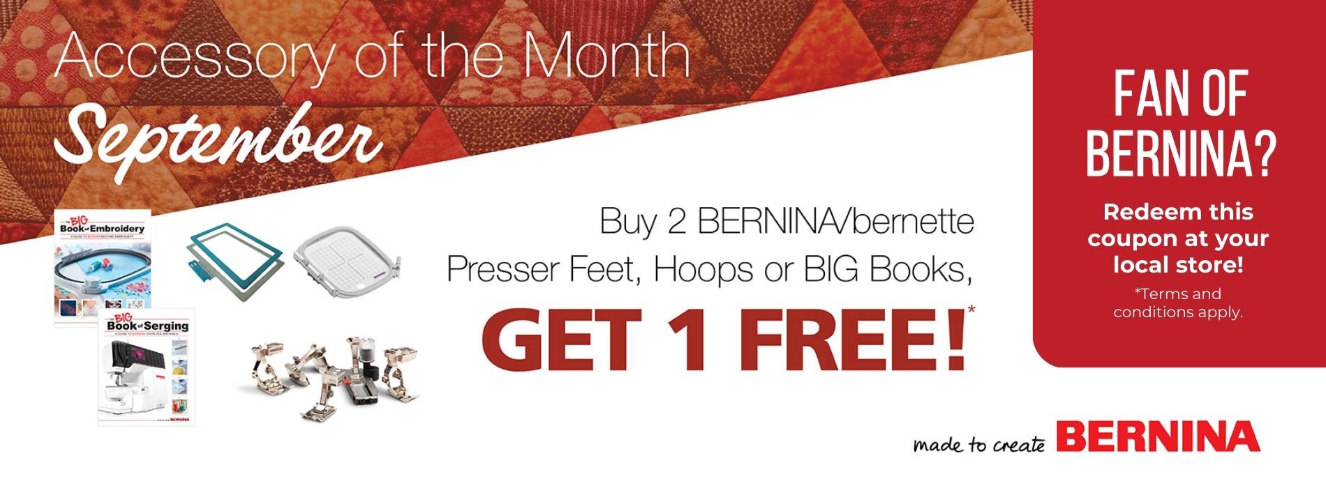 Bernina AOTM – Replace October 1st