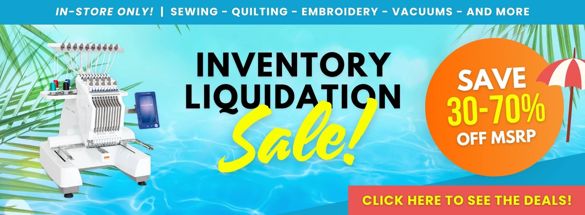 Inventory Liquidation Sale – Take Down September 16th