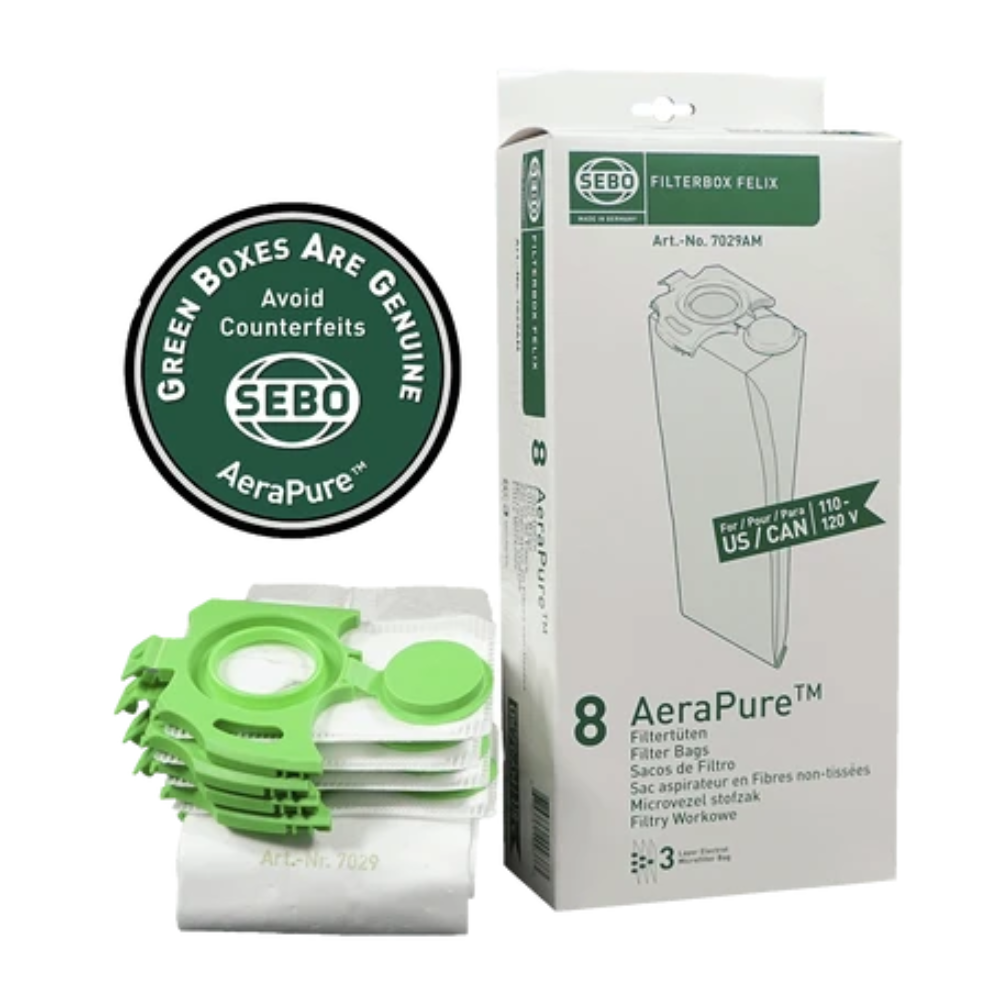 Sebo Filter Bag Box for Felix and Dart Vacuum Series