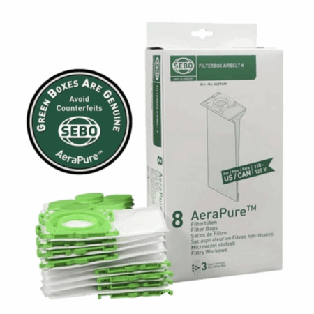 Sebo Filter Bag Box for Airbelt K Vacuum Series