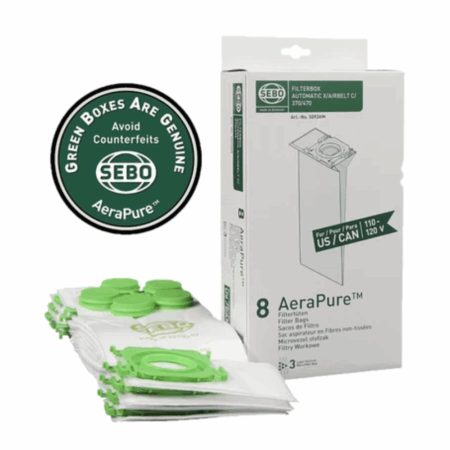Sebo Filter Bag Box for X, G, C, 300, 350, and 370 Vacuum Series