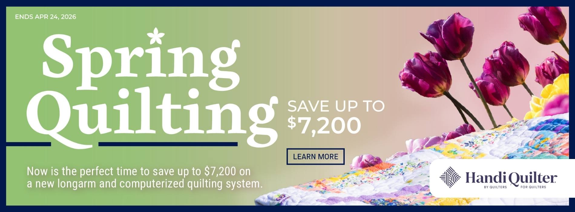 HandiQuilter Spring Sale — Take Down April 25th