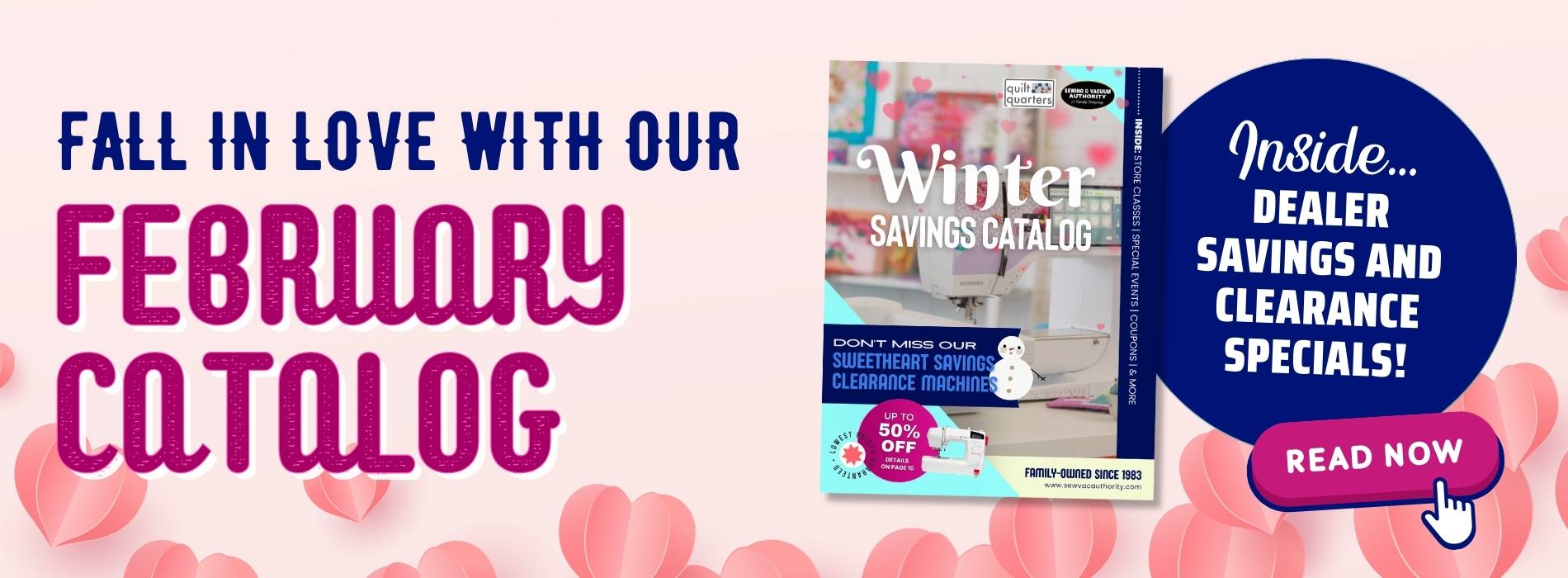 February Catalog Announcement — Replace with March Calendar When Ready