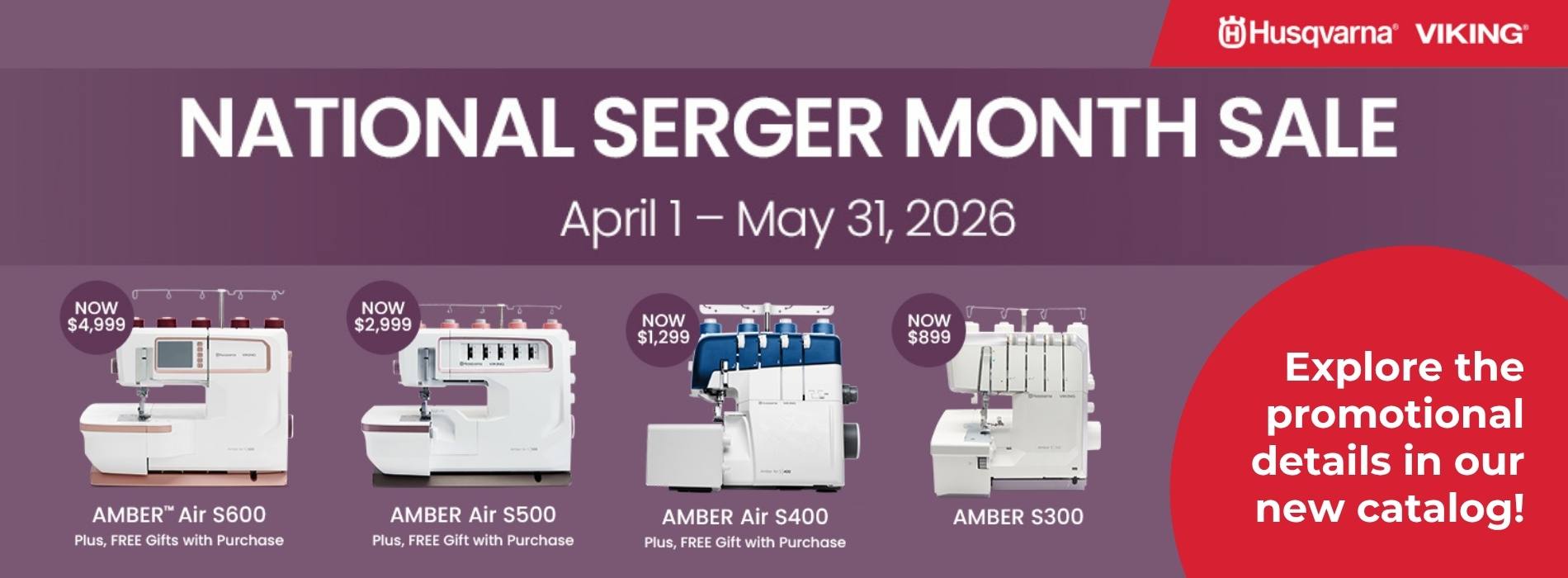 Viking National Serger Month Sale — Take Down June 1st
