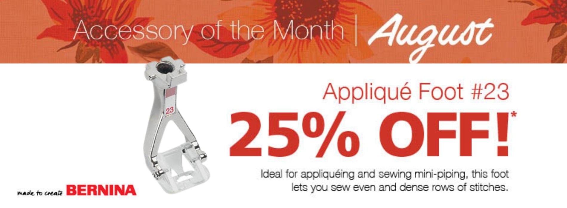 SVA Bernina Accessory of the Month