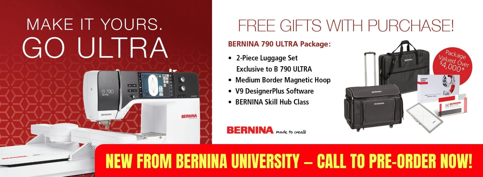 SVA Bernina Sale – Free Gifts with Purchase